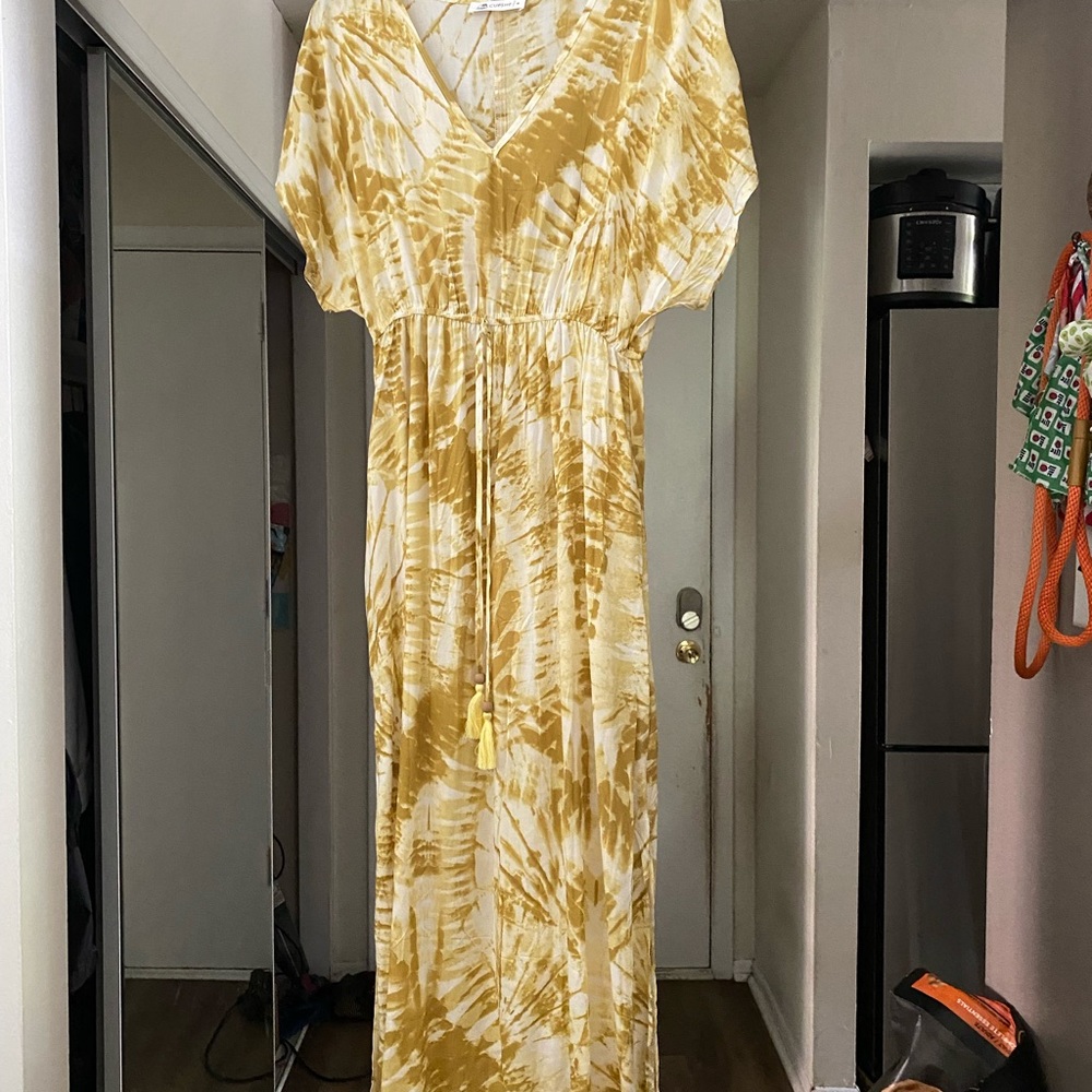 Tie dye maxi dress
